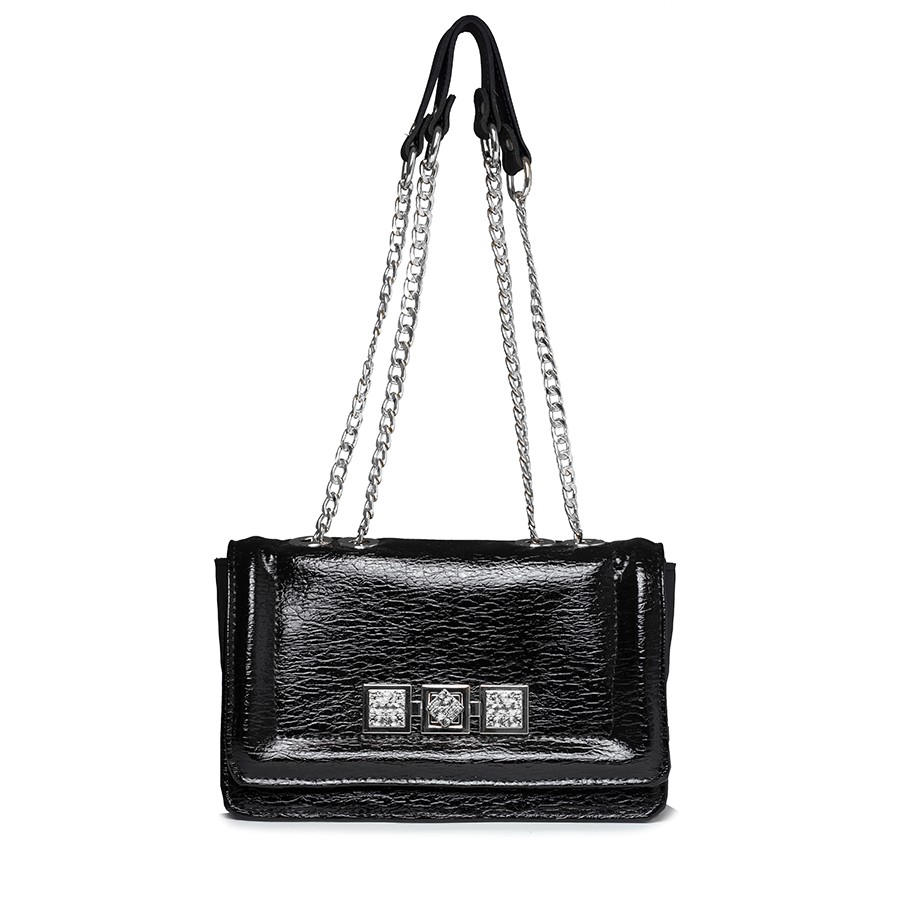 Lovely Bag Bangkok - Crna Torba, Srebreni Metal