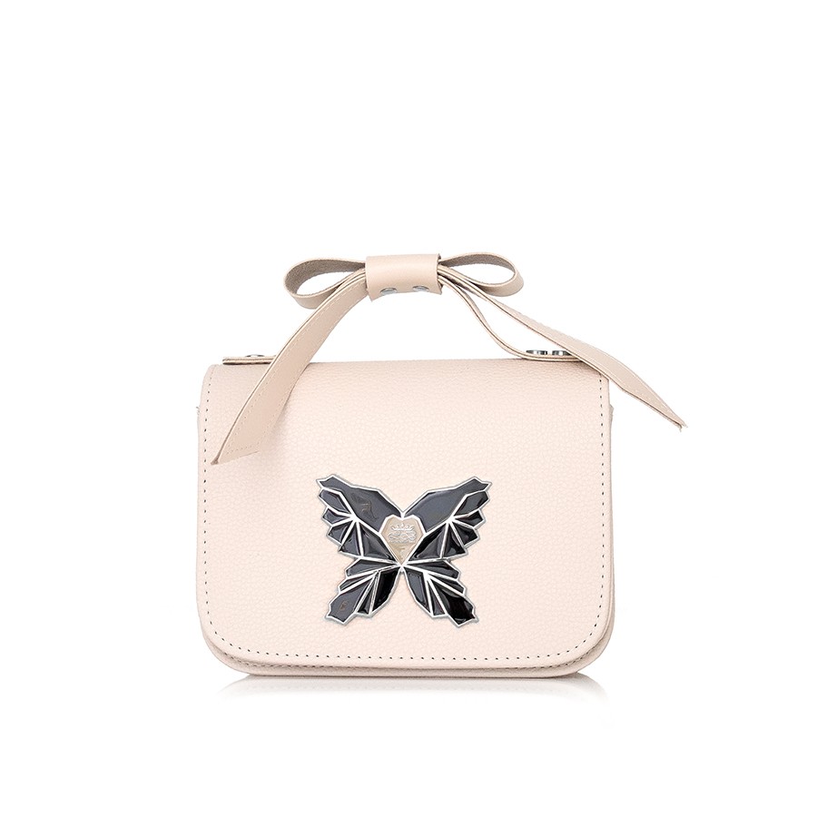 Lovely Bag Alexia - Bež Torba, Srebreni Metal