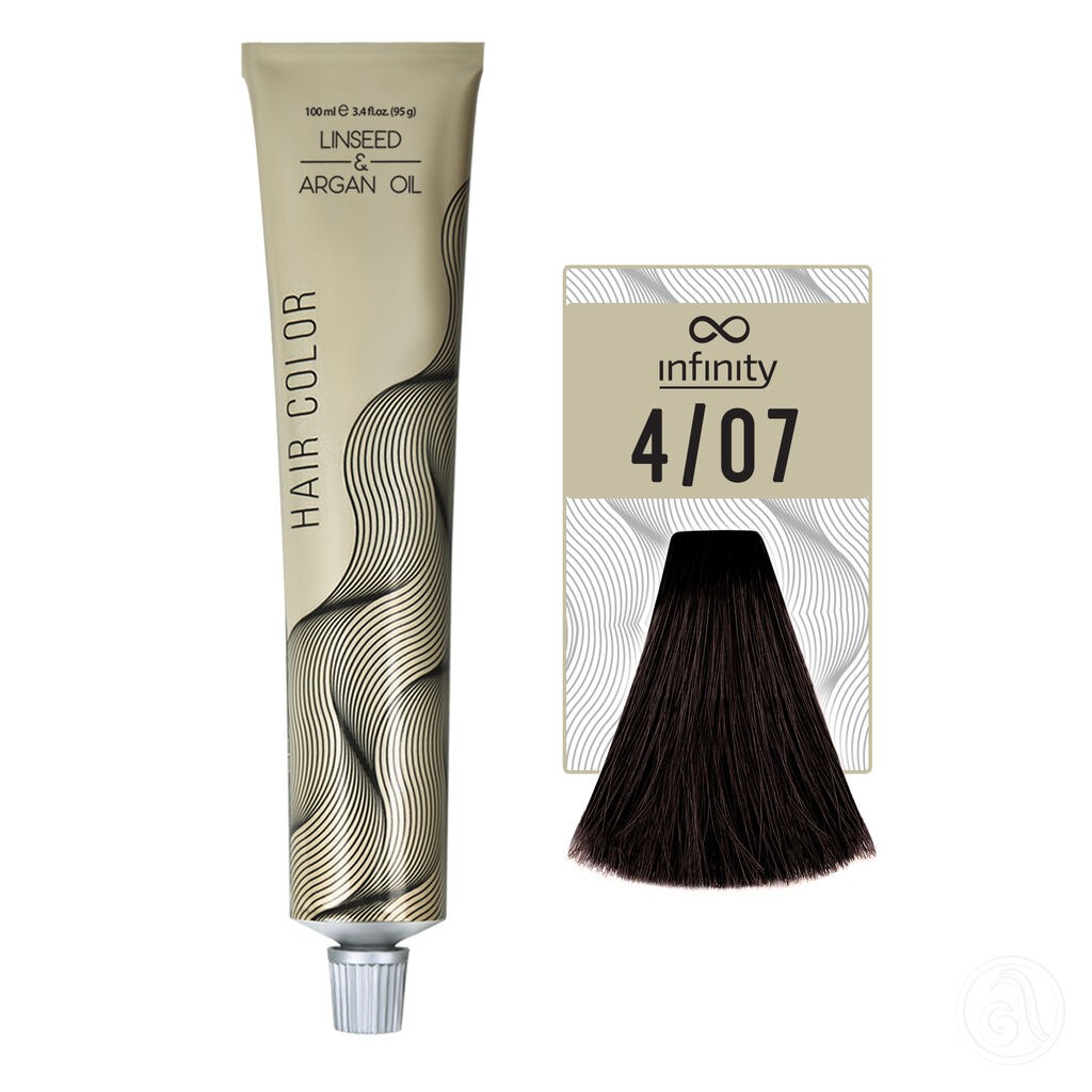 Infinity Farba za kosu, 100ml, 4/07 Prirodna duvan-braon