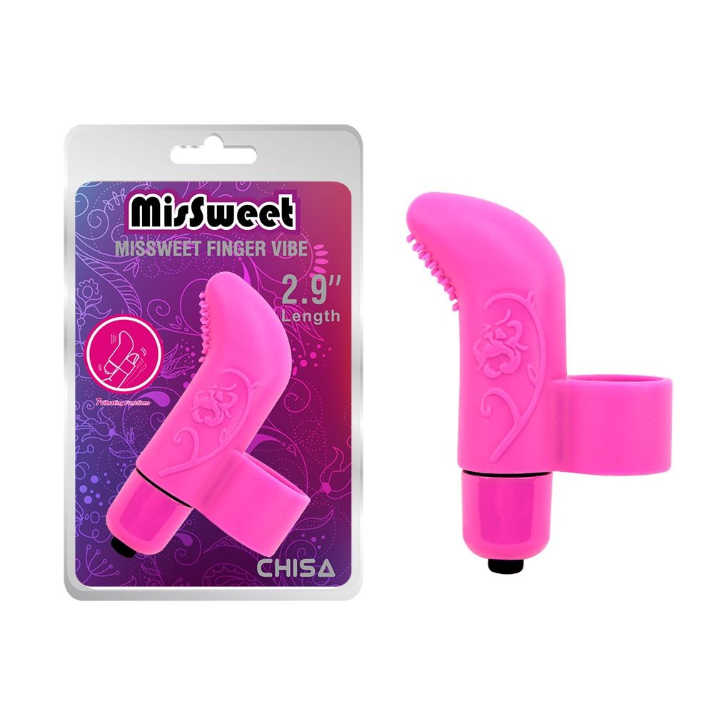 Chisa Vibrator Miss Sweet Finger, 6 cm, Rozi
