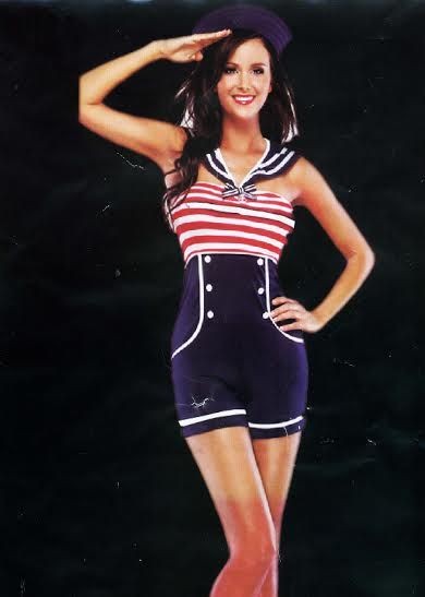 Ženski kostim Američka marinka, Šareni