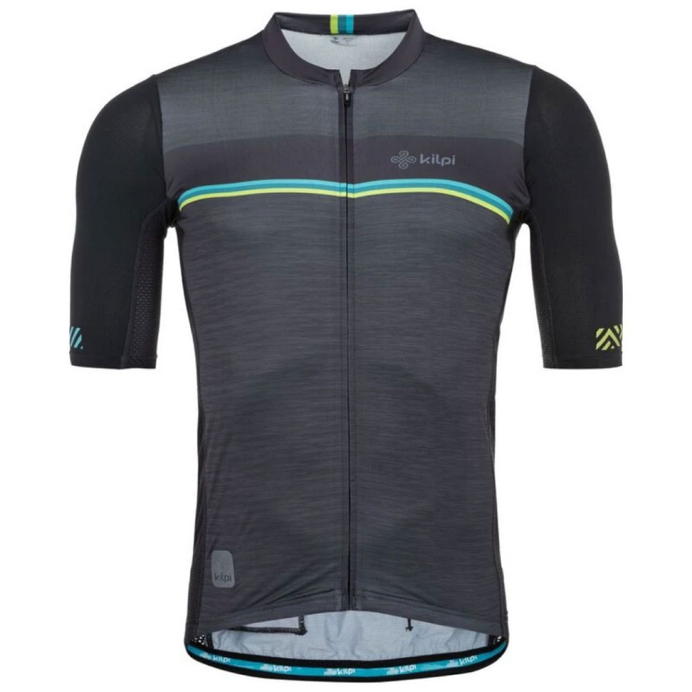 Kilpi Muški biciklistički dres Tino-M, Crno-Tamnosivi