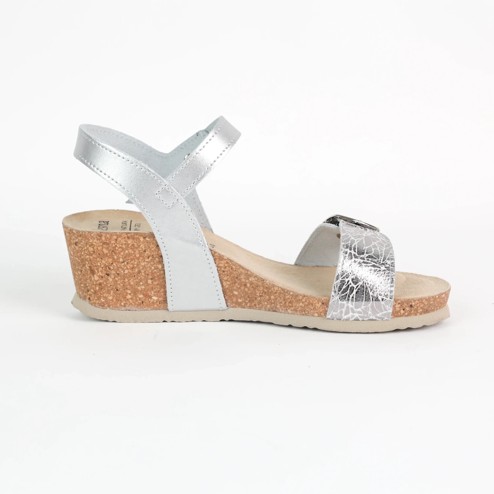 Obuća Vesna Ženske anatomske sandale Dora, Srebrne