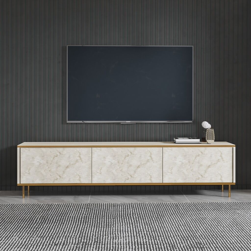 Hanah Home TV ormarić Imaj, 180x45.2x35 cm, krem