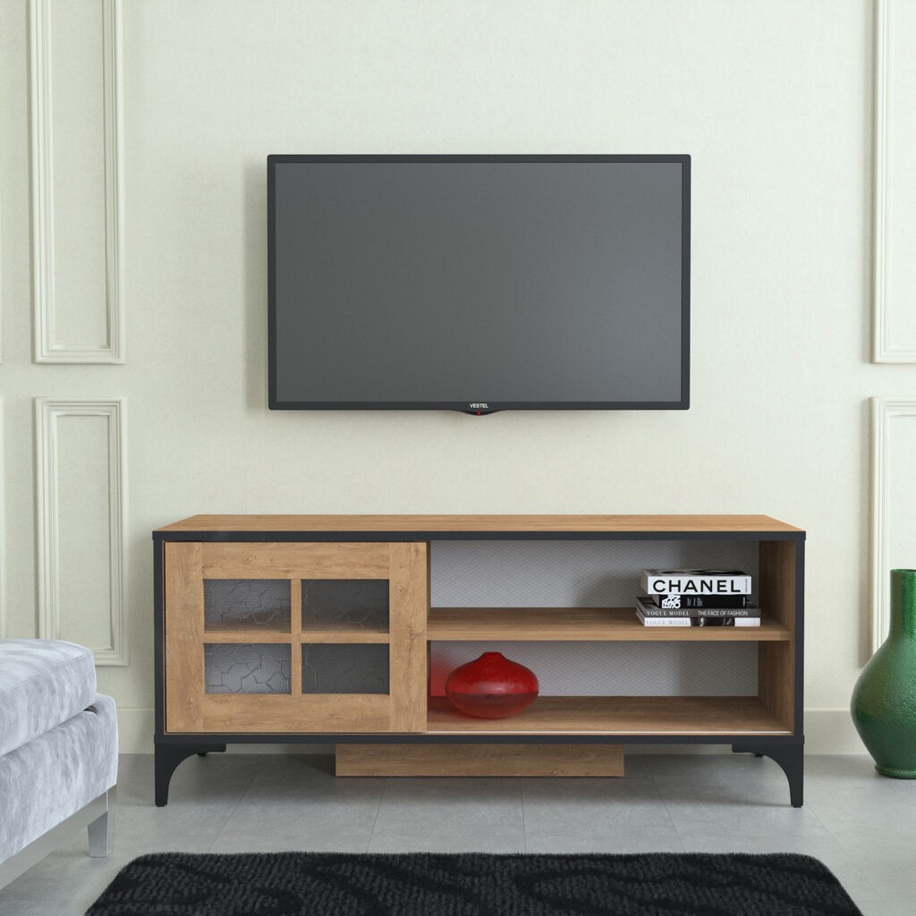 Hanah Home TV ormarić Revival 125, 125x54x42 cm, Hrast
