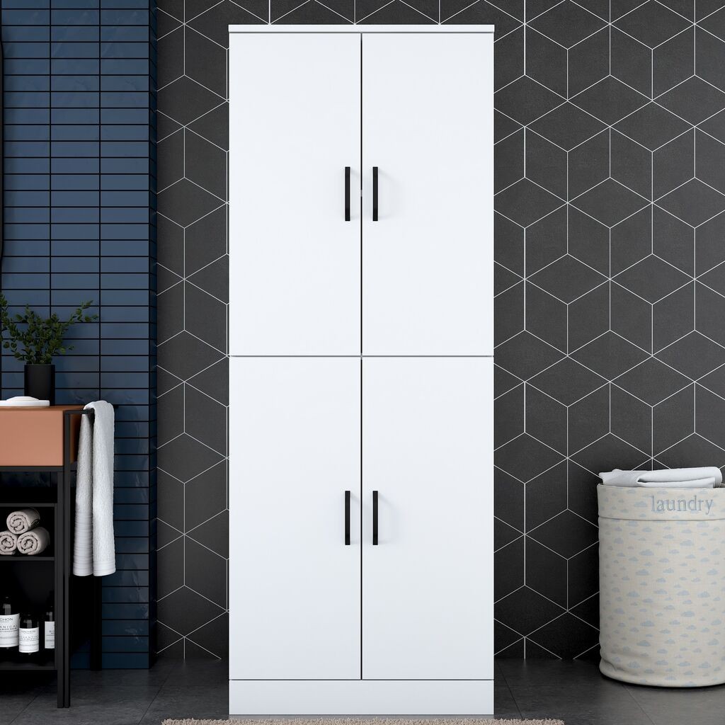 Hanah Home Ormarić za mašinu za pranje veša KD109-3198, Bijeli