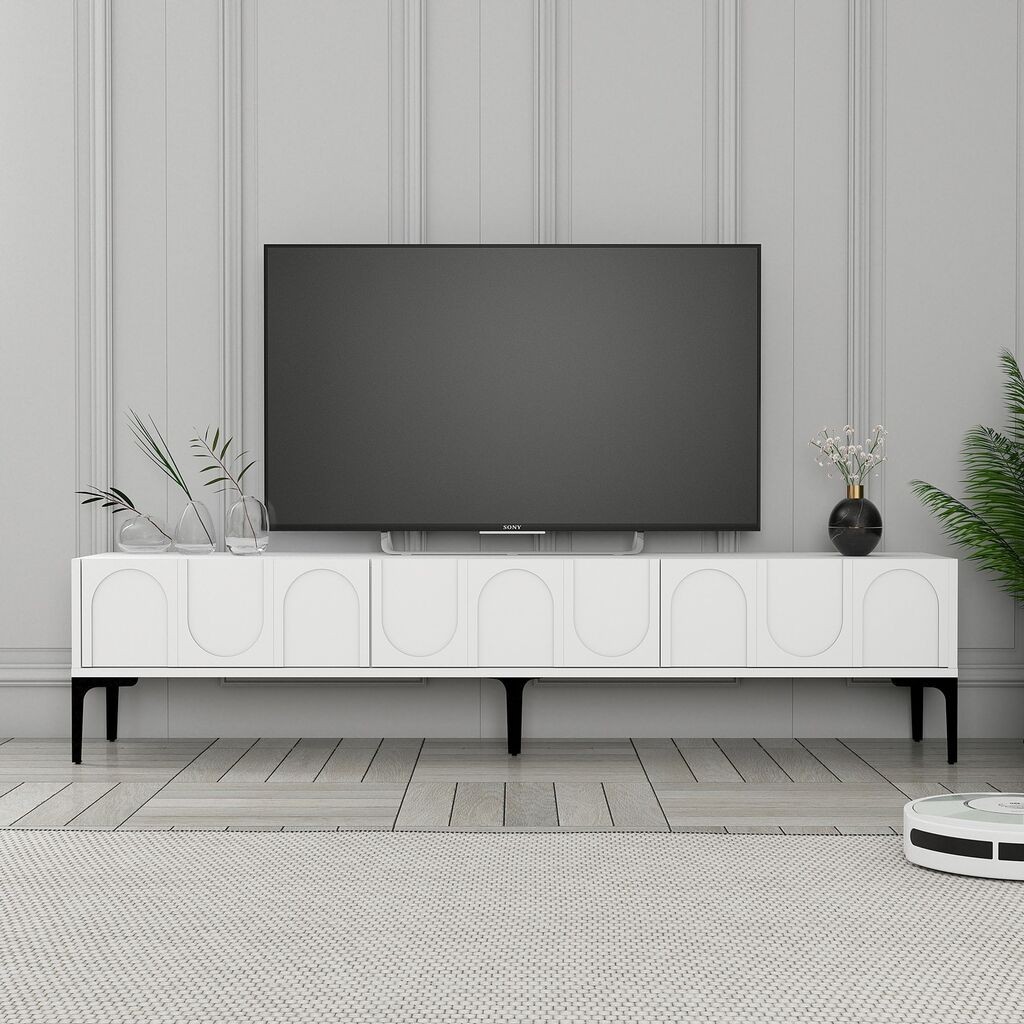 Hanah Home TV komoda Lyon 42, 180x42x35 cm, Bijela