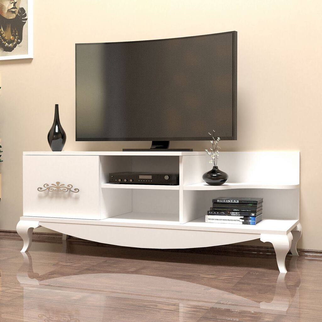 Hanah Home TV ormarić Sultan, 130 cm, Bijeli