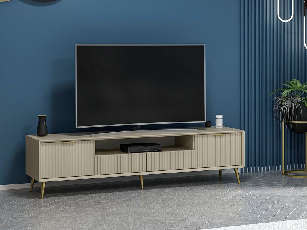 Hanah Home TV komoda Luxe, 180x45x35 cm, boja pijeska