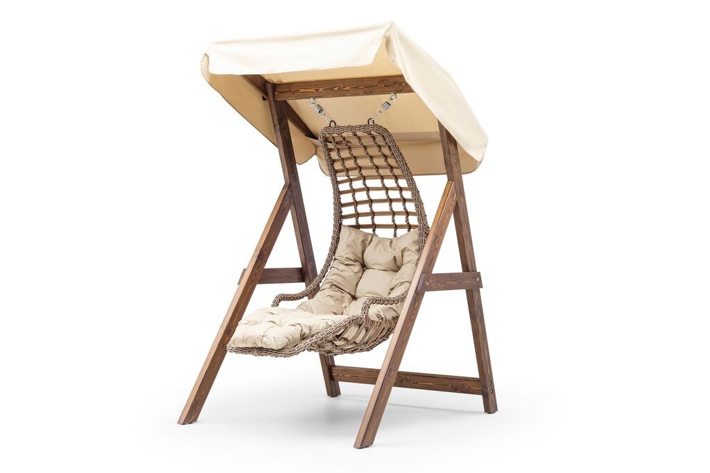 Hanah Home vrtna ljuljačka Goreme, 160x195x120cm, bež