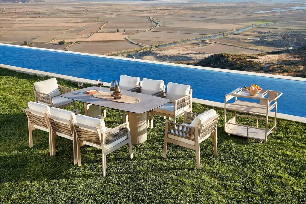 Hanah Home Set vrtnog namještaja Toscana Keramika, bež