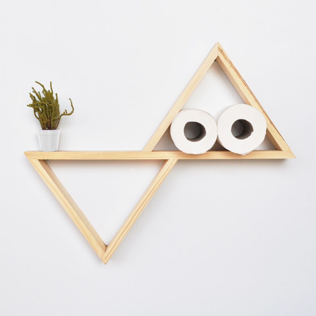 Hanah Home Zidna polica Aa005, 55x50x9 cm, Hrast