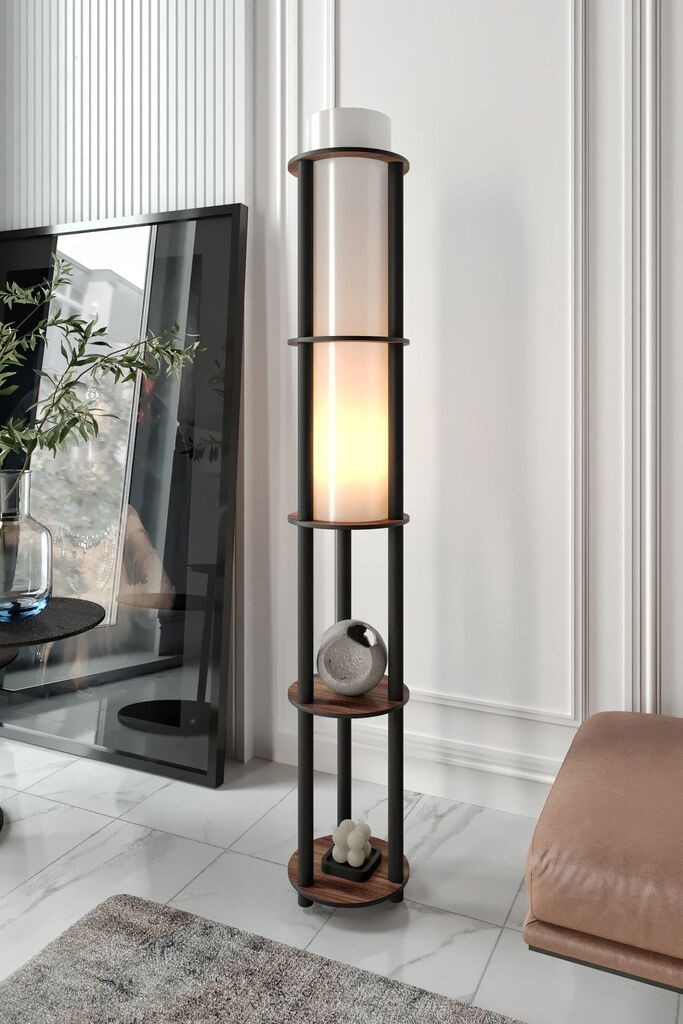 Opviq podna lampa KS-11123, 17x150 cm, IP20, crno-smeđa