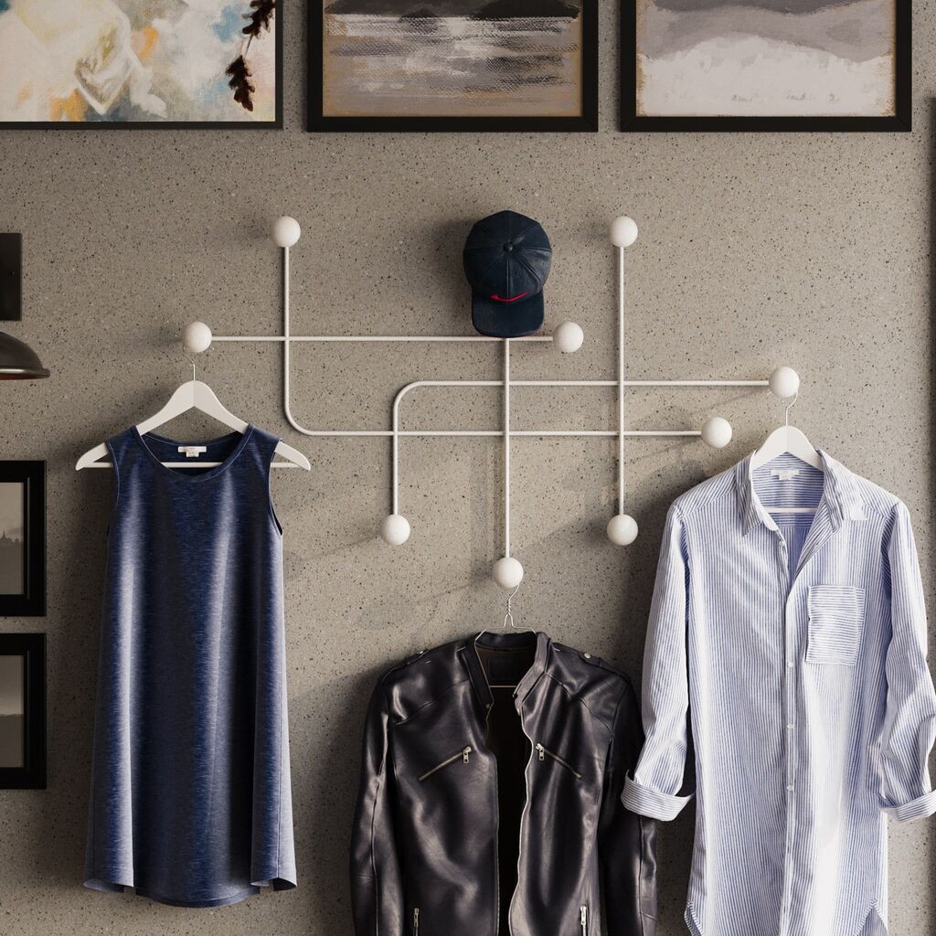 Wallity Zidna vješalica Samara-B, bijela