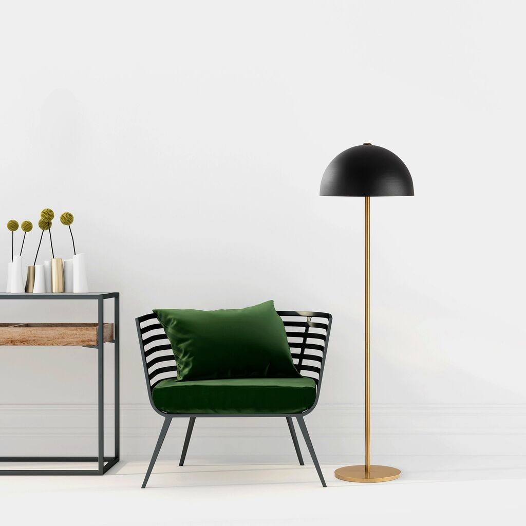 Opviq podna lampa Mixed-11513-US, 40x40x154 cm, IP20, Crna i zlatna boja