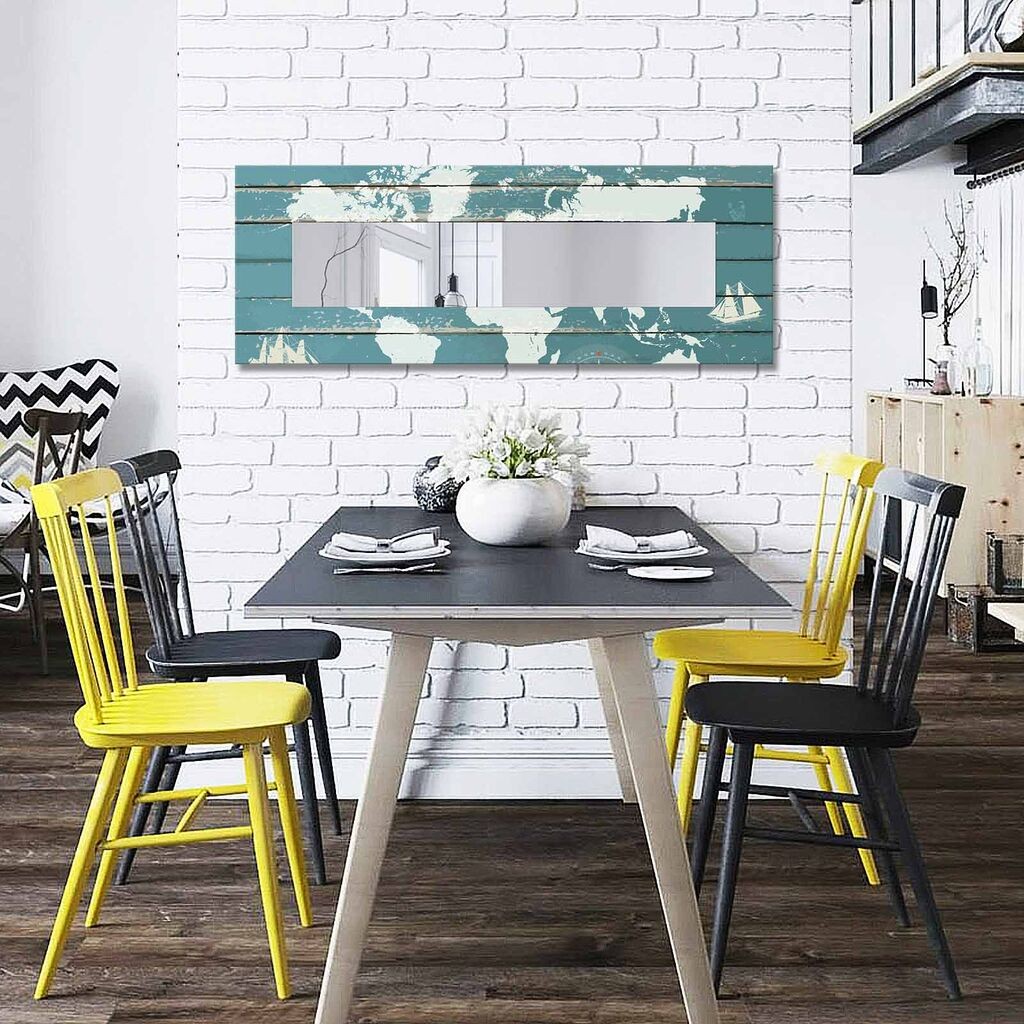 Wallity Dekorativno ogledalo 40120YMA-39, 40x120 cm, Plavo