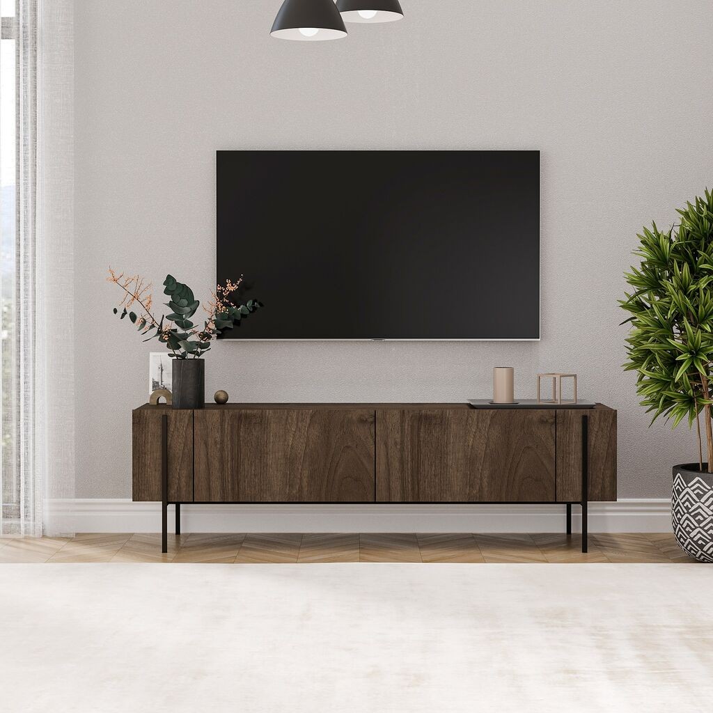 Hanah Home TV ormarić Herman, 160x45,6x31,4 cm, Smeđa