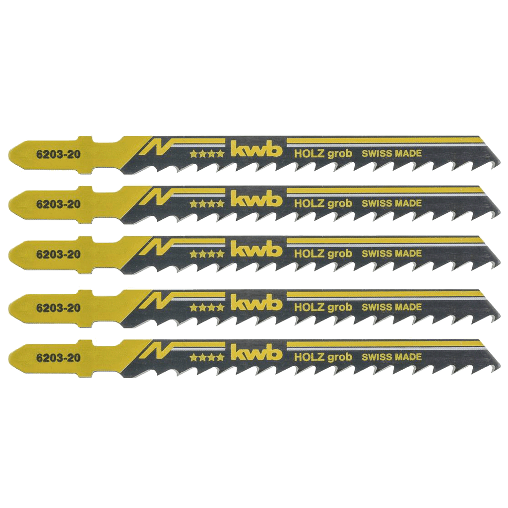 KWB Set listova za ubodnu pilu za drvo, 5 komada, 620325
