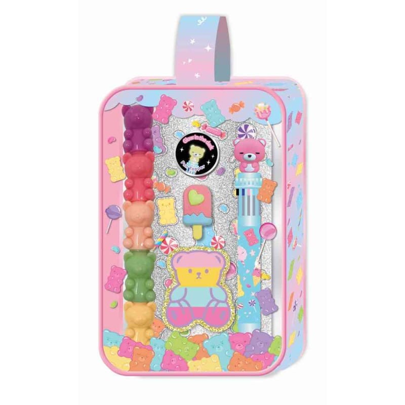 Hot Focus Set za pisanje Teddy Bear, Šareni