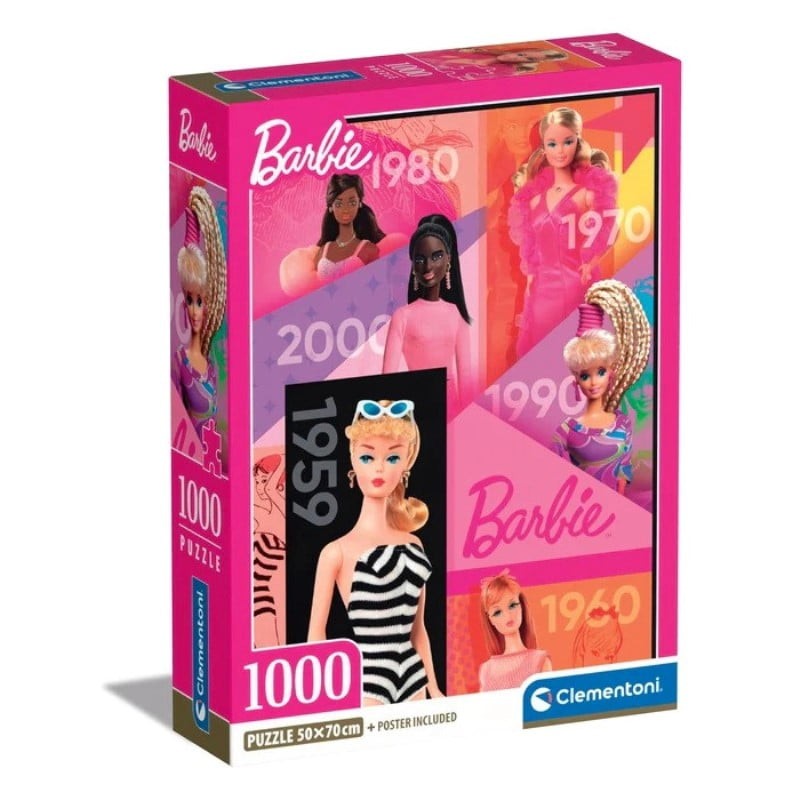 Clementoni Slagalica Barbie 65 Godina, 1000 dijelova