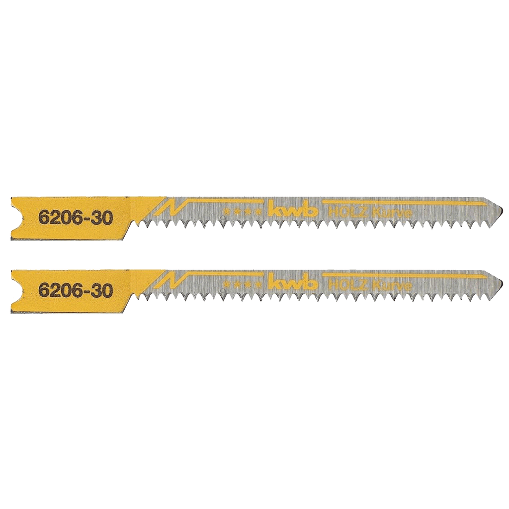 KWB List za ubodnu pilu, za tvrdo drvo, krivi rez, 2 komada