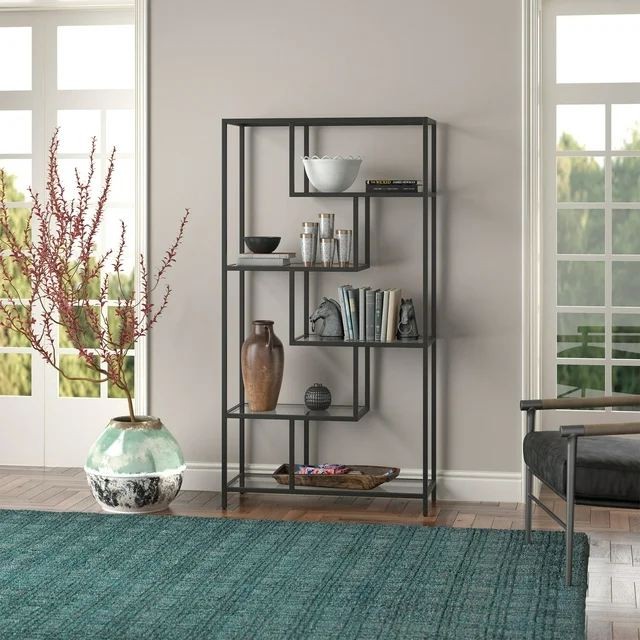 Hanah Home Bookshelf By-30, 90x172x30 cm, Crna