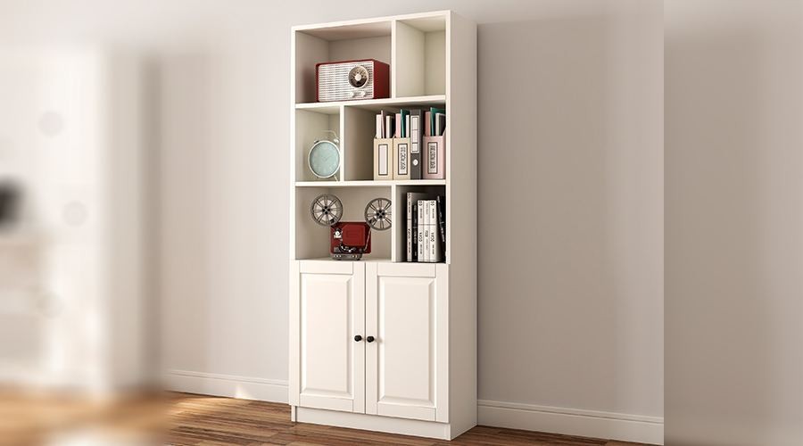 Hanah Home Bookshelf Rb-023, 70x180x33 cm, Bijela