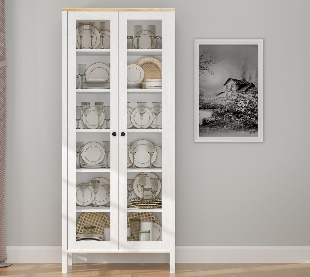 Hanah Home Bookshelf FRN-20074, 83x194x35 cm, Bijela