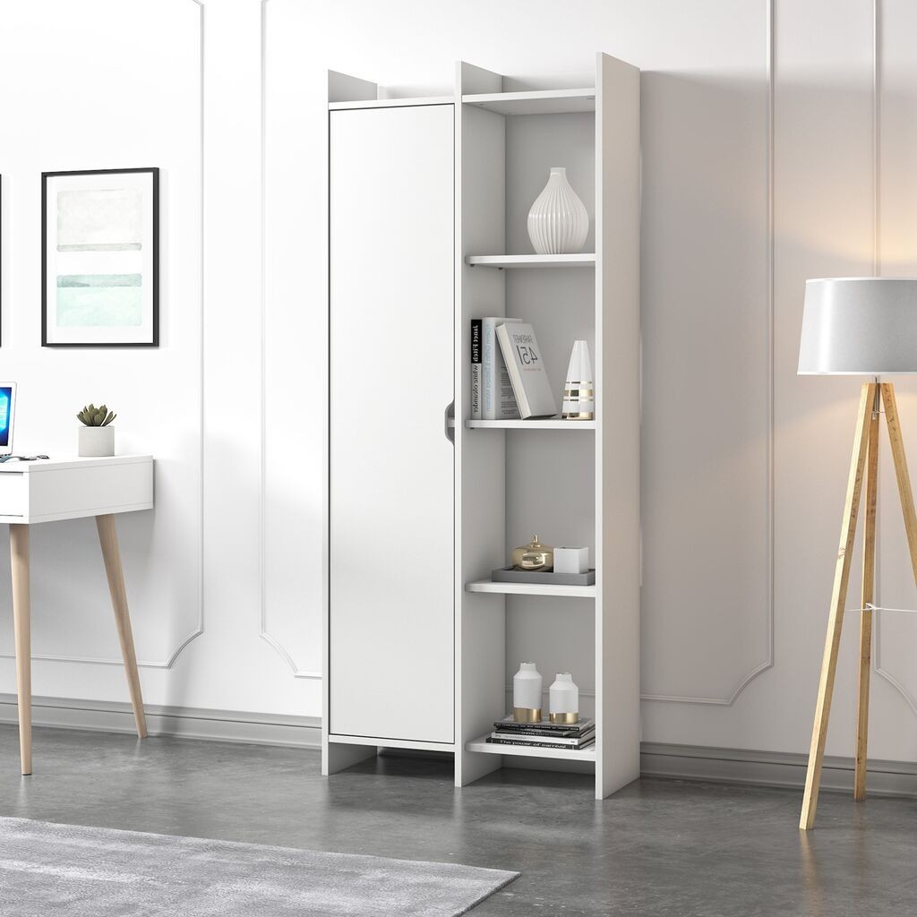 Ponuda za policu za knjige Hanah Home, 70x180x30 cm, bijela