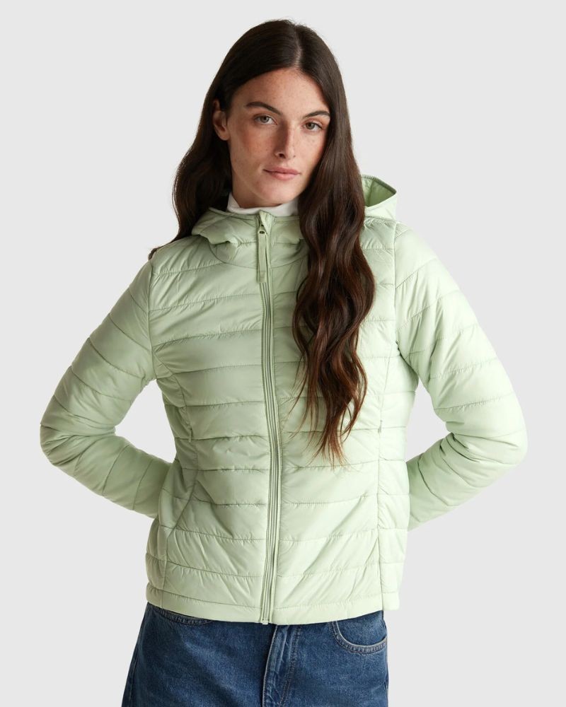 Benetton Ženska jakna 2TWDDN07O-22U-S, Zelena