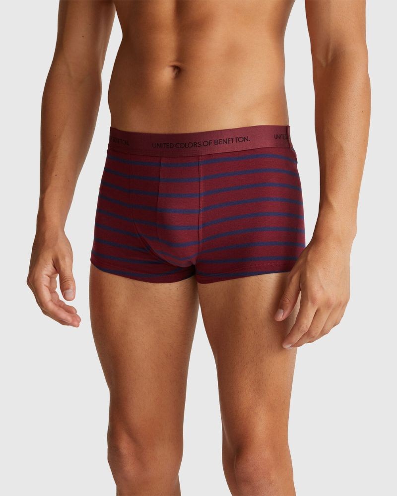 Benetton Muške bokserice 3VPS2X01H-901-XL, Bordo