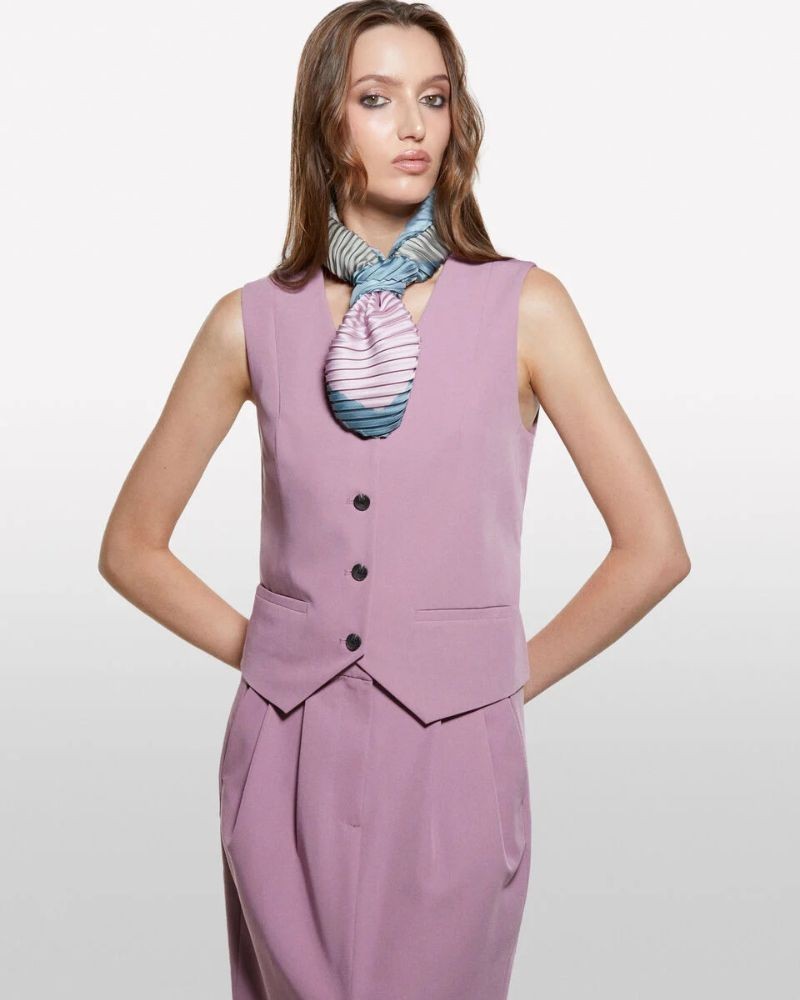 Sisley Ženski prsluk 2KVXLJ00U-0U6-46, Ljubičasti