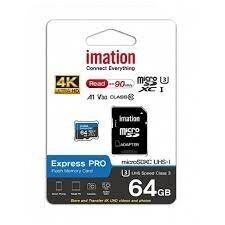 Imation Memorijska kartica microSD 64GB, UHS-I U3 V30 4K, Sa adapterom