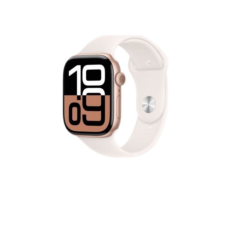 Apple Sat Watch Series 10 GPS 46mm, Roze-zlatni aluminijum, Light Blush narukvica, M/L