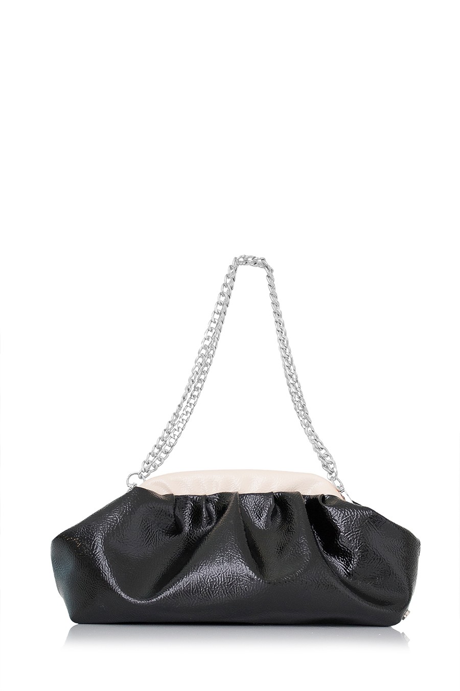 Lovely Bag Candy - Crno/Bež Torba, Srebreni Metal