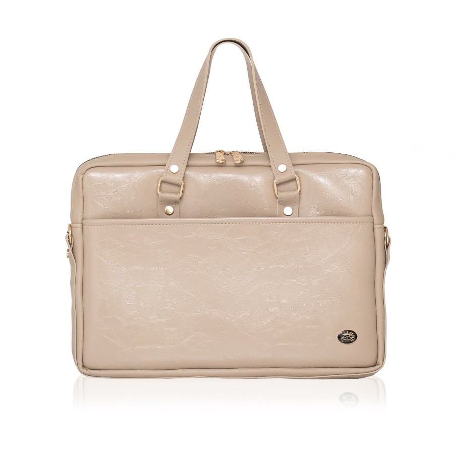 Lovely Bag Business Bag - Lak Tamno Bež Torba, 17\,3 Inch