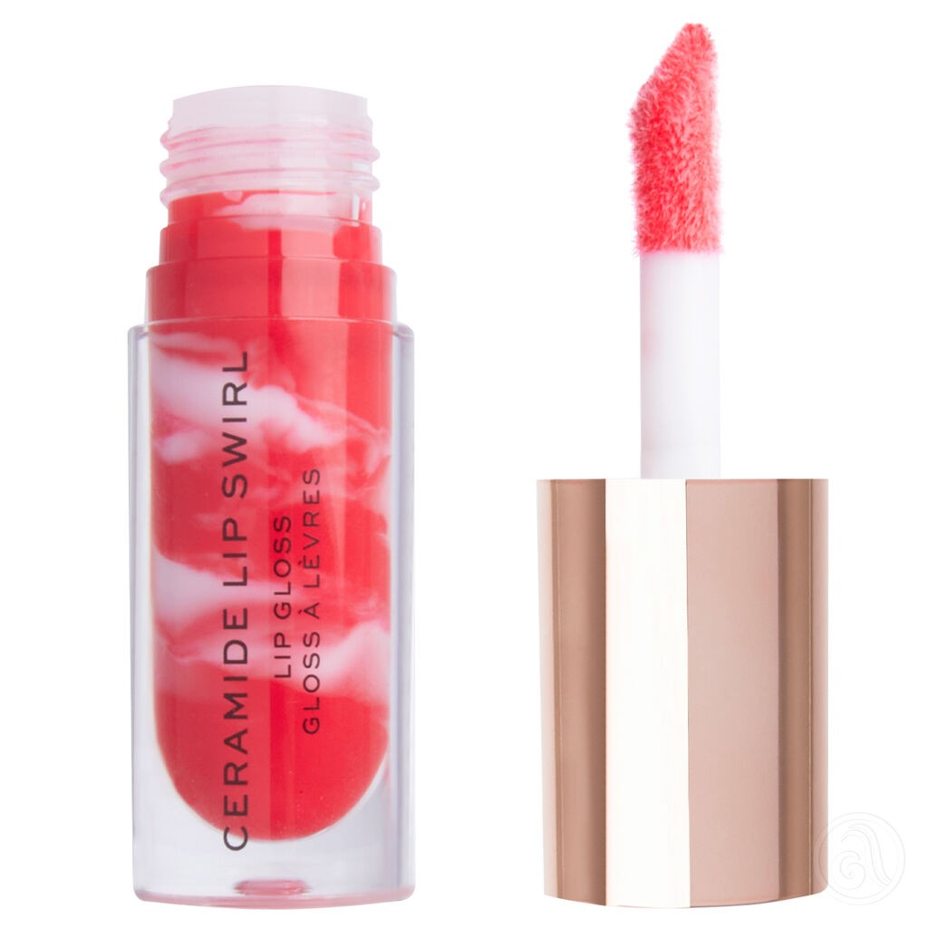Revolution Ceramide Lip Swirl Bitten Red, Sjaj za usne