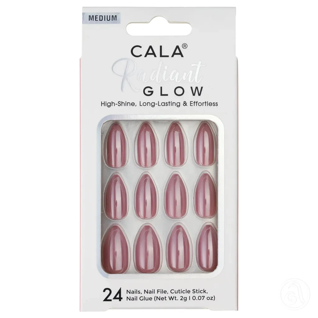 Cala Set press on tipsi Mauve Chrome