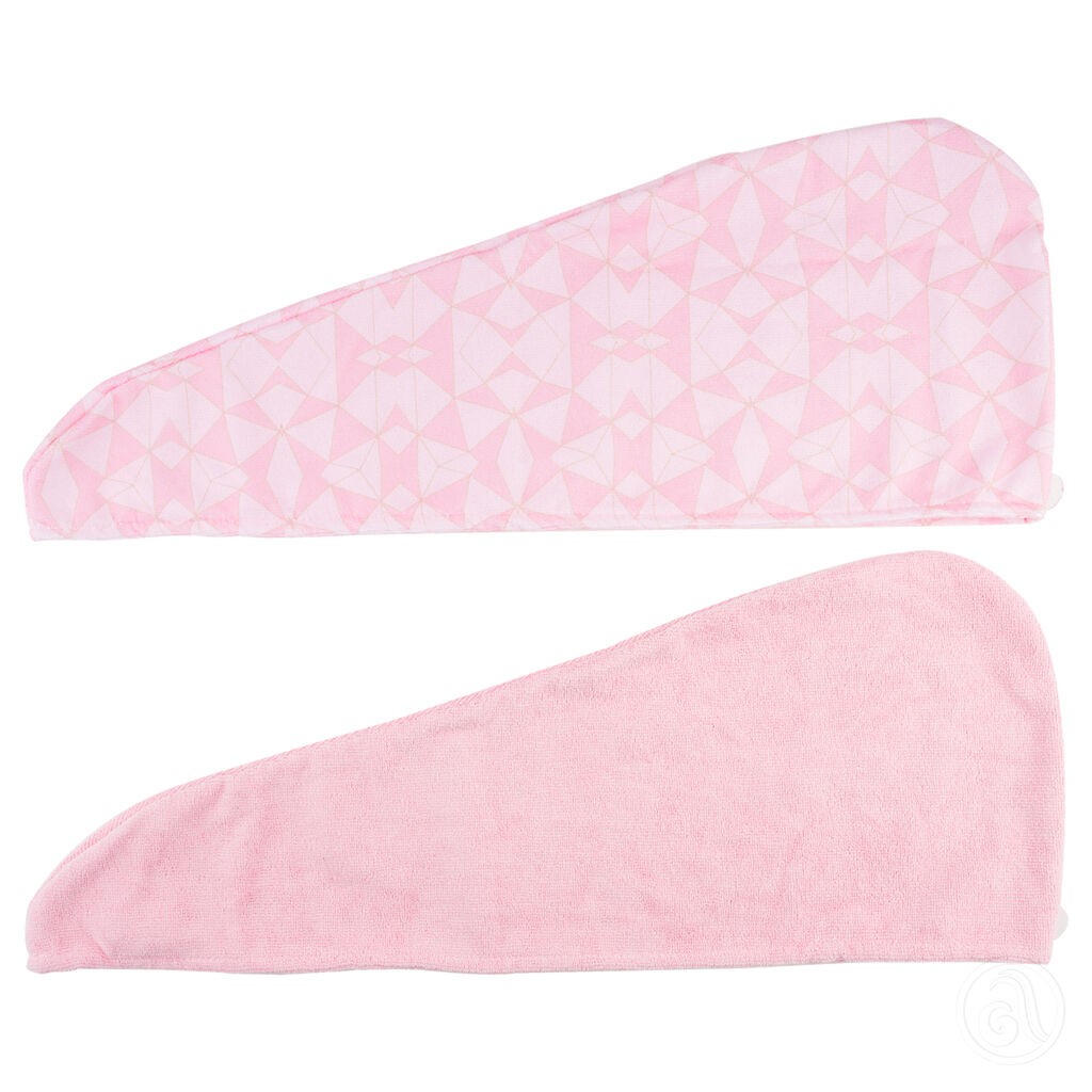 Cala Set turbana za kosu Geometric, Roze