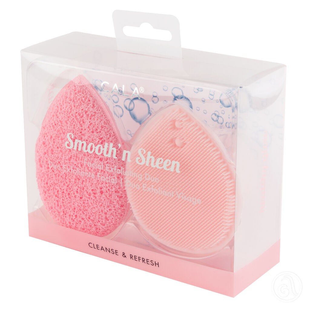 Cala Set za čišćenje lica Smooth'n Sheen, Roze