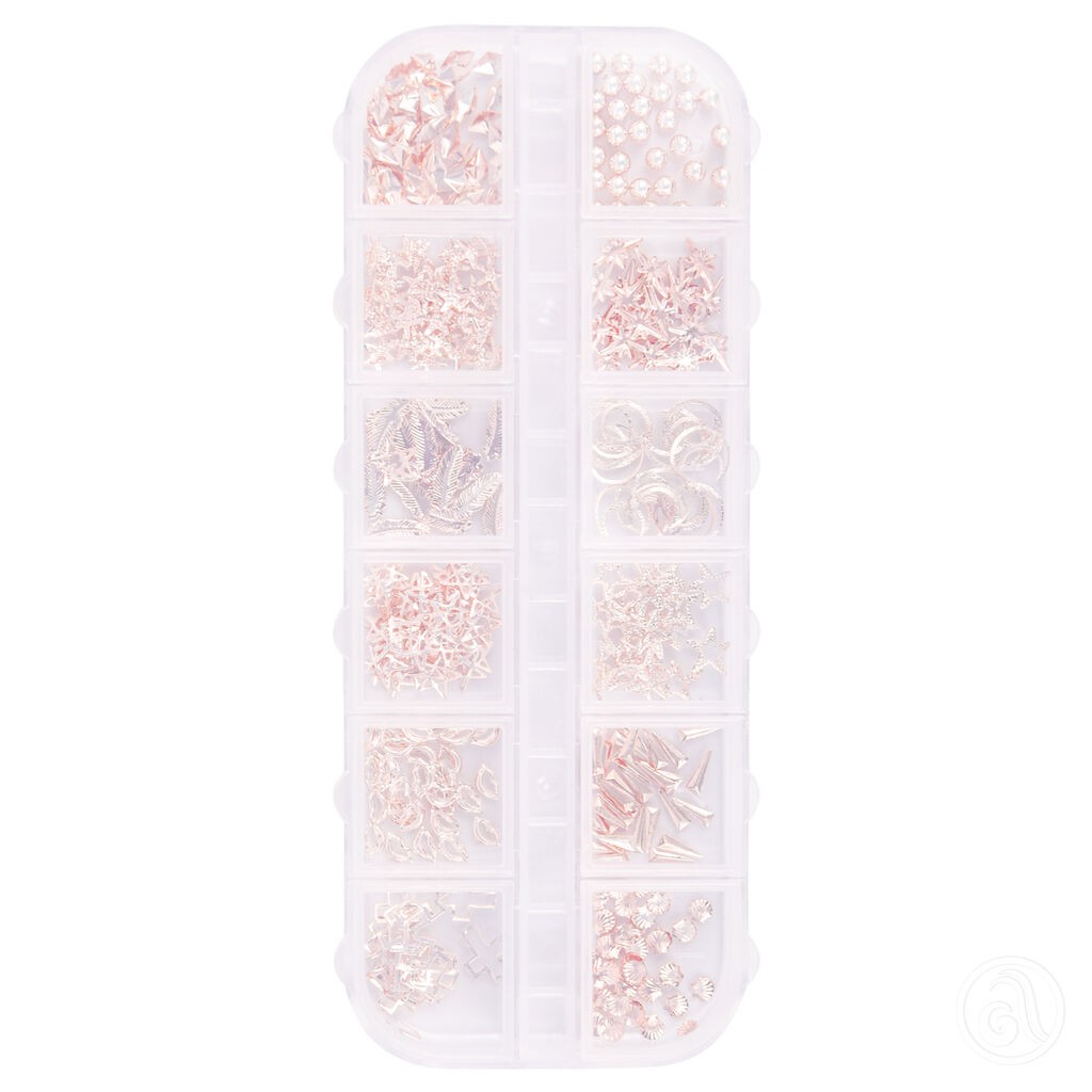 Perfect Nails Ukrasi za nokte STUKIT9, Set od 240 komada, Rose Gold