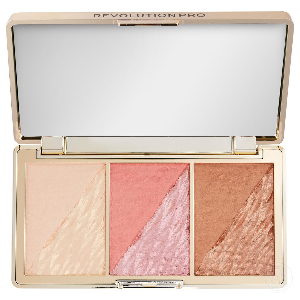 Revolution Paleta rumenila, bronzera i hajlajtera Crystal Luxe, 8.4g
