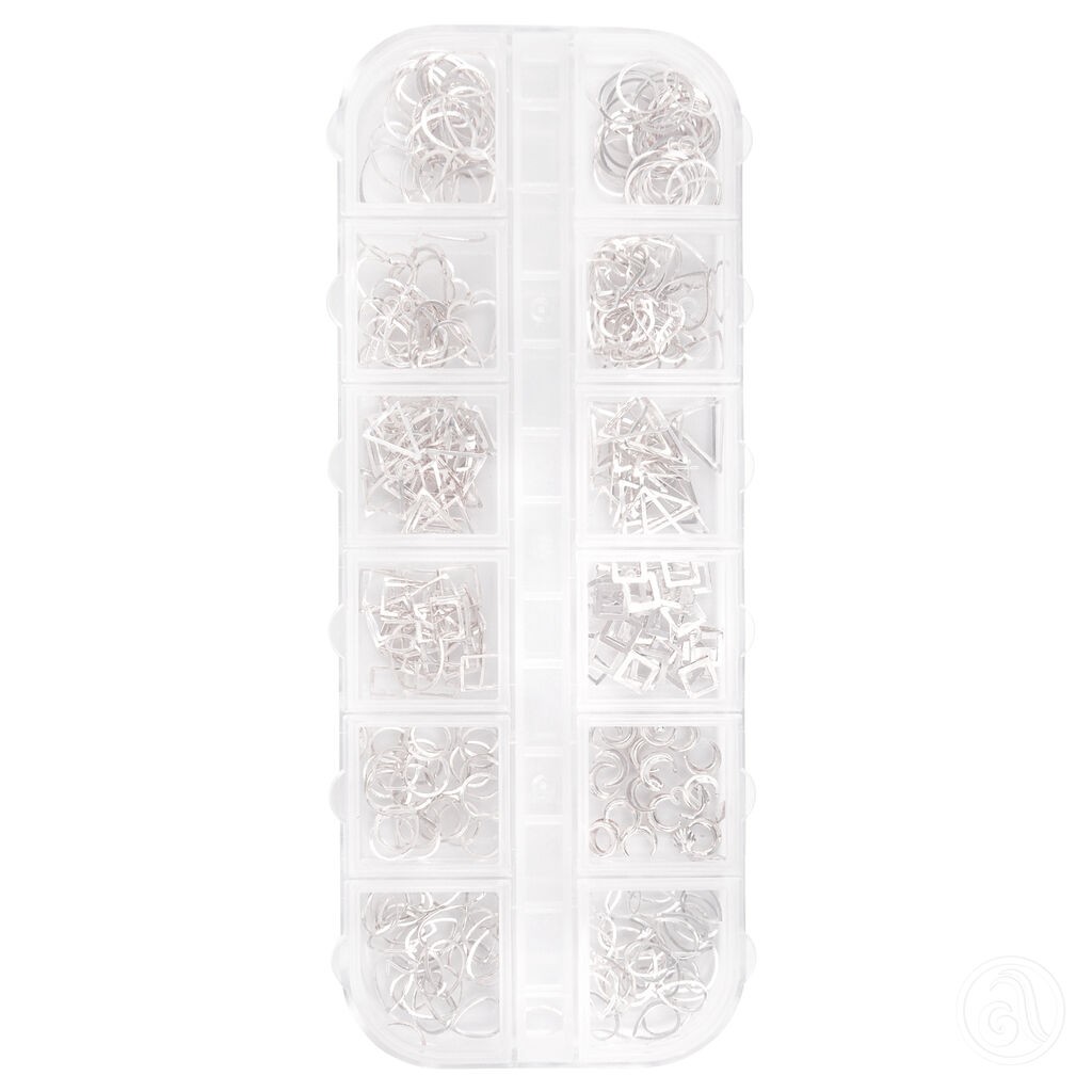 Perfect Nails Ukrasi za nokte STUKIT7S, Set od 240 komada, Srebrni