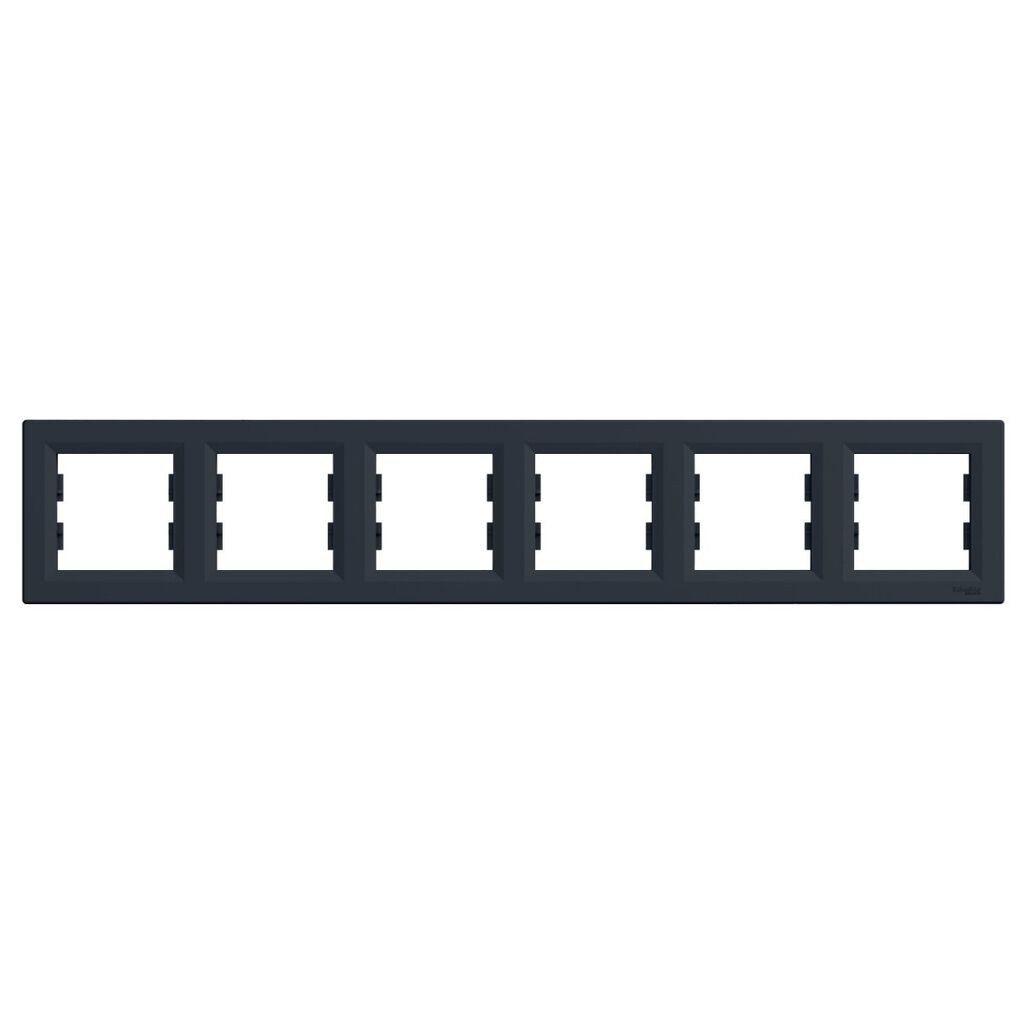 Schneider Electric Okvir horizontalni za 6 elementa, EPH5800671, Crni