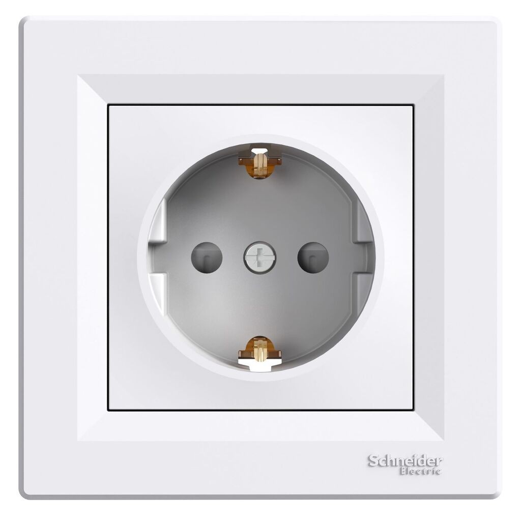 Schneider Electric Utičnica Monofazna EPH2900221, Sa Zaštitom 16A, Bijela