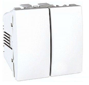 Schneider Electric Serijski Prekidač MGU3.211.18, 10A 2M Modularni, Bijeli