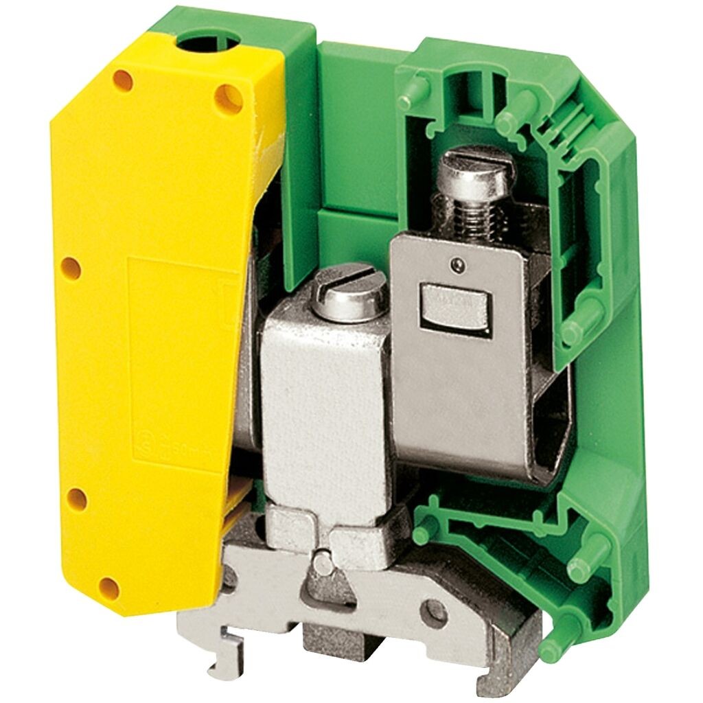 Schneider Electric Vijčana Redna Stezaljka NSYTRV502PE, 50mm2, 1x1, Žuto-Zelena