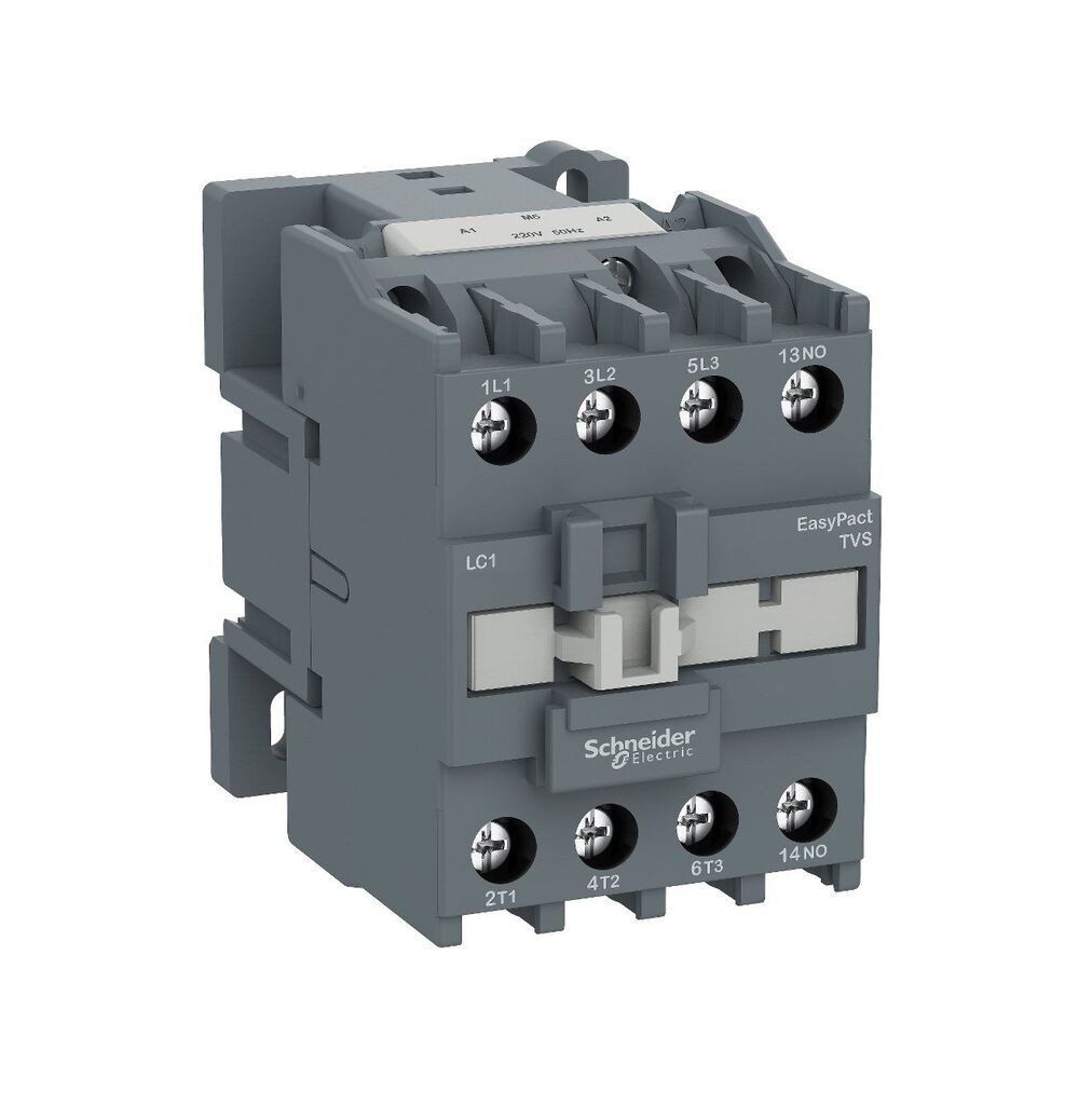 Schneider Electric Kontakter - sklopka LC1E0610P7, 6A 2.2kW 230V AC 50/60Hz 3P 1NO