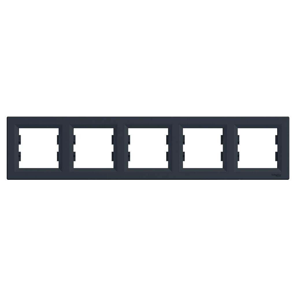 Schneider Electric Okvir horizontalni za 5 elementa, EPH5800571, Crni