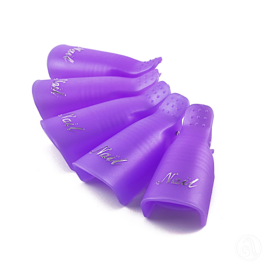 Nails Tools Štipaljke za uklanjanje trajnog laka Galaxy, 10 Komada, Ljubičasta